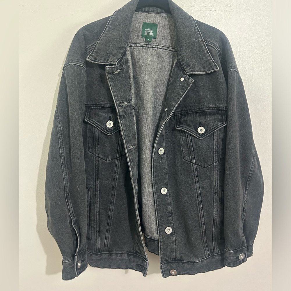 Women’s Grey Denim Jacket Oversized
